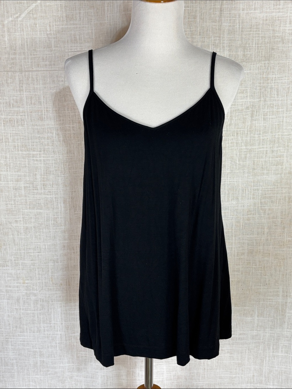 Soma Cool Nights black camisole with gold hardware - so elegant!